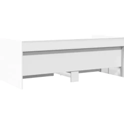 vidaXL Sofá cama con cajones sin colchón 100x200 cm Blanco Sale