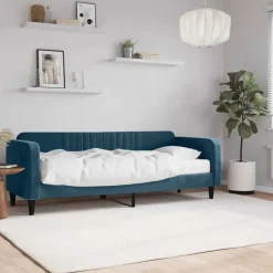 vidaXL Camas Y Accesorios-Sofá cama con colchón terciopelo 80x200 cm