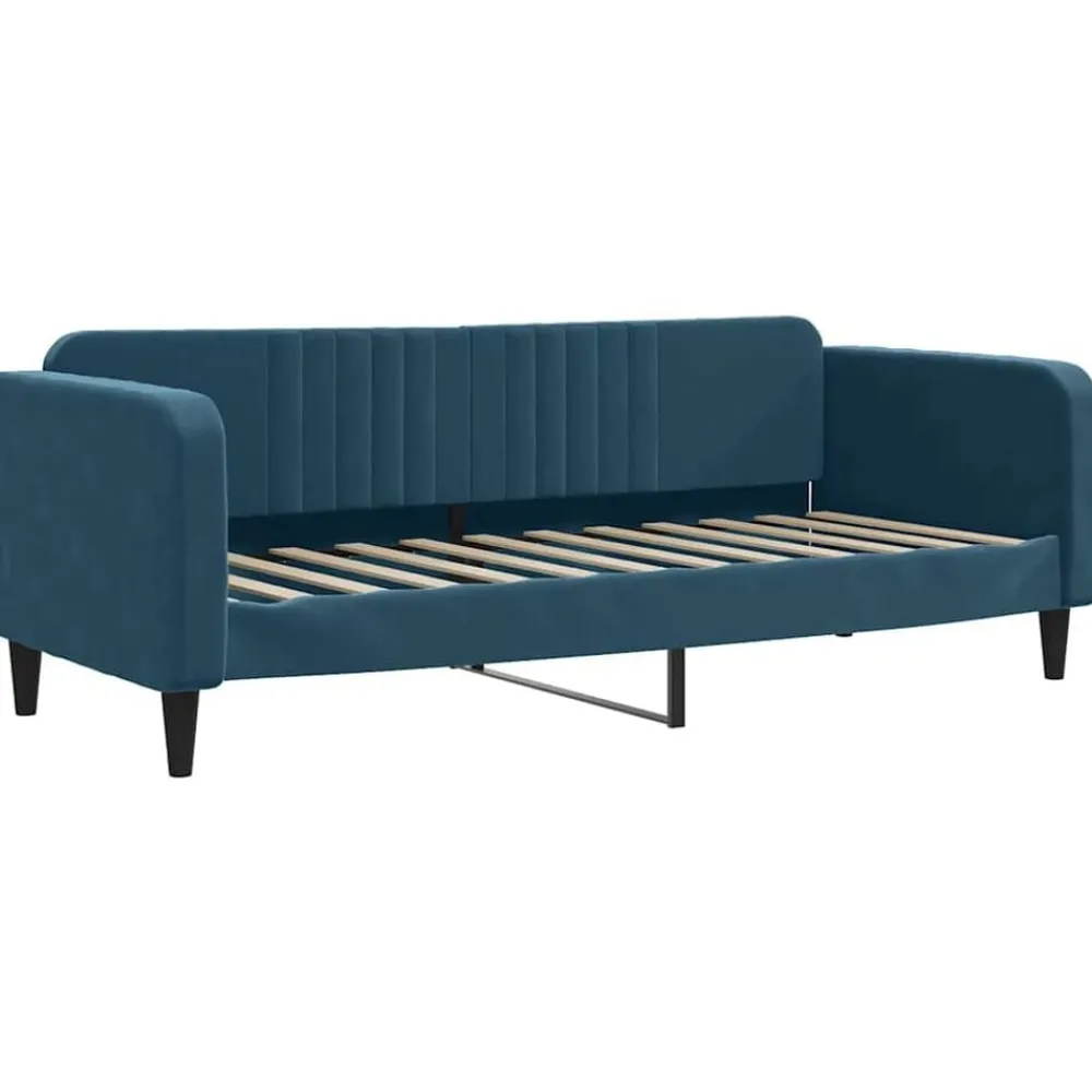 vidaXL Camas Y Accesorios-Sofá cama con colchón terciopelo 80x200 cm