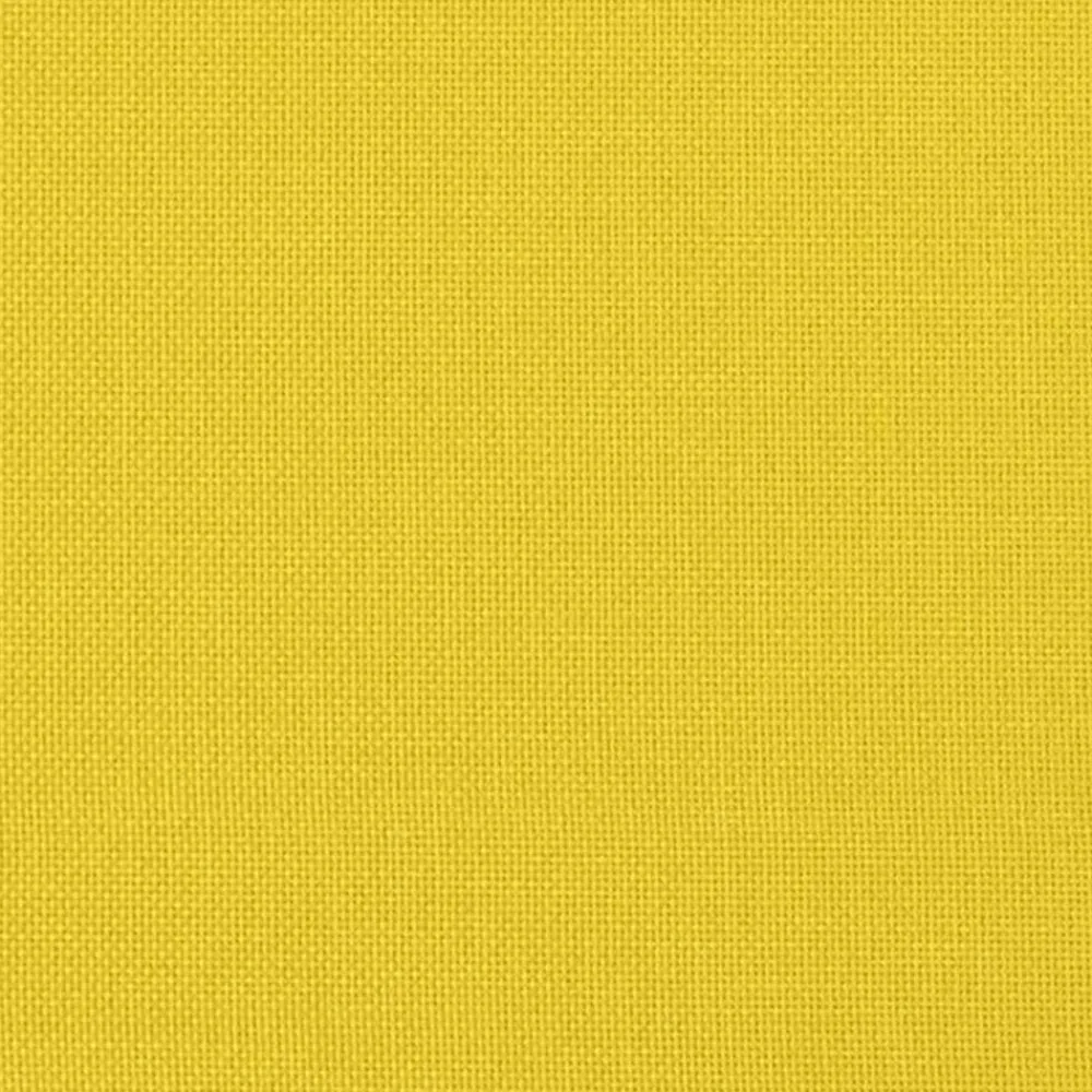 vidaXL Sofá cama con portavasos tela claro Amarillo New