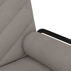 vidaXL Sofás-Sofá cama con reposabrazos tela gris taupe