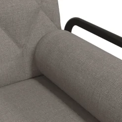 vidaXL Sofá cama con reposabrazos tela gris taupe Taupé Outlet