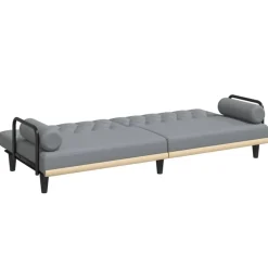 vidaXL Sofás-Sofá cama con reposabrazos tela