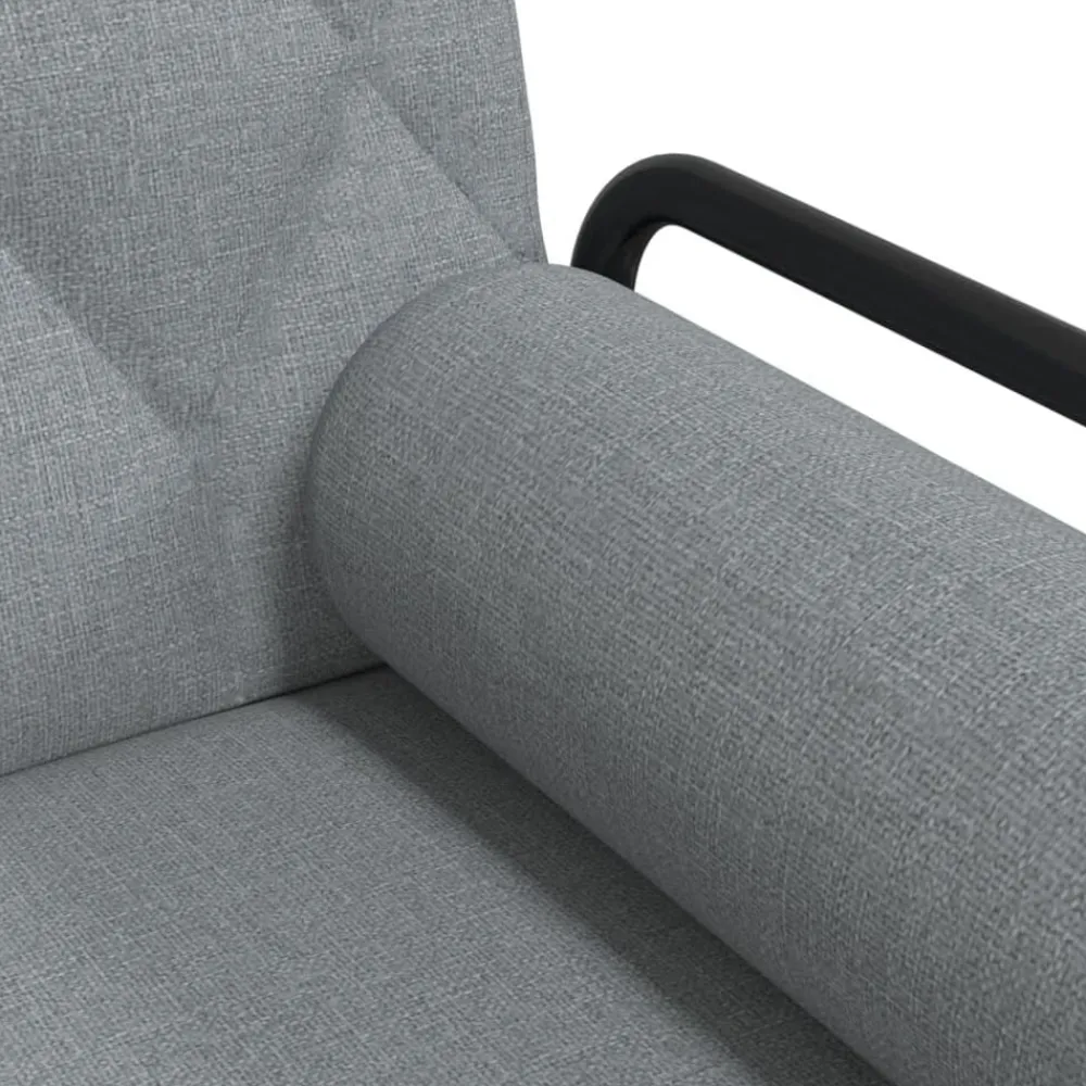 vidaXL Sofás-Sofá cama con reposabrazos tela