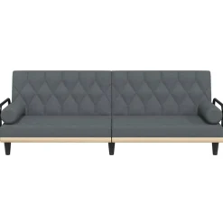 vidaXL Sofás-Sofá cama con reposabrazos tela