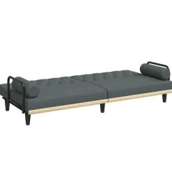 vidaXL Sofás-Sofá cama con reposabrazos tela
