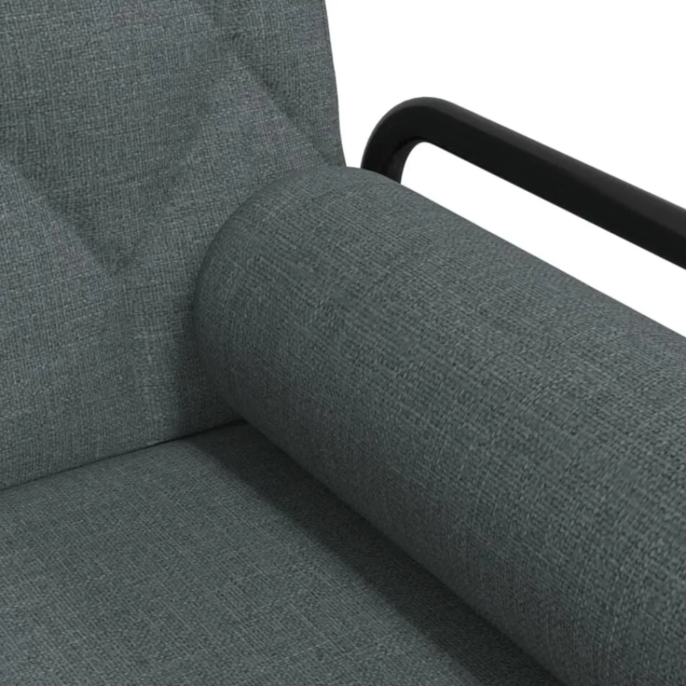 vidaXL Sofás-Sofá cama con reposabrazos tela