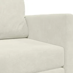 vidaXL Sofá cama 124 x 71 x 78 cm Terciopelo Crema Clearance