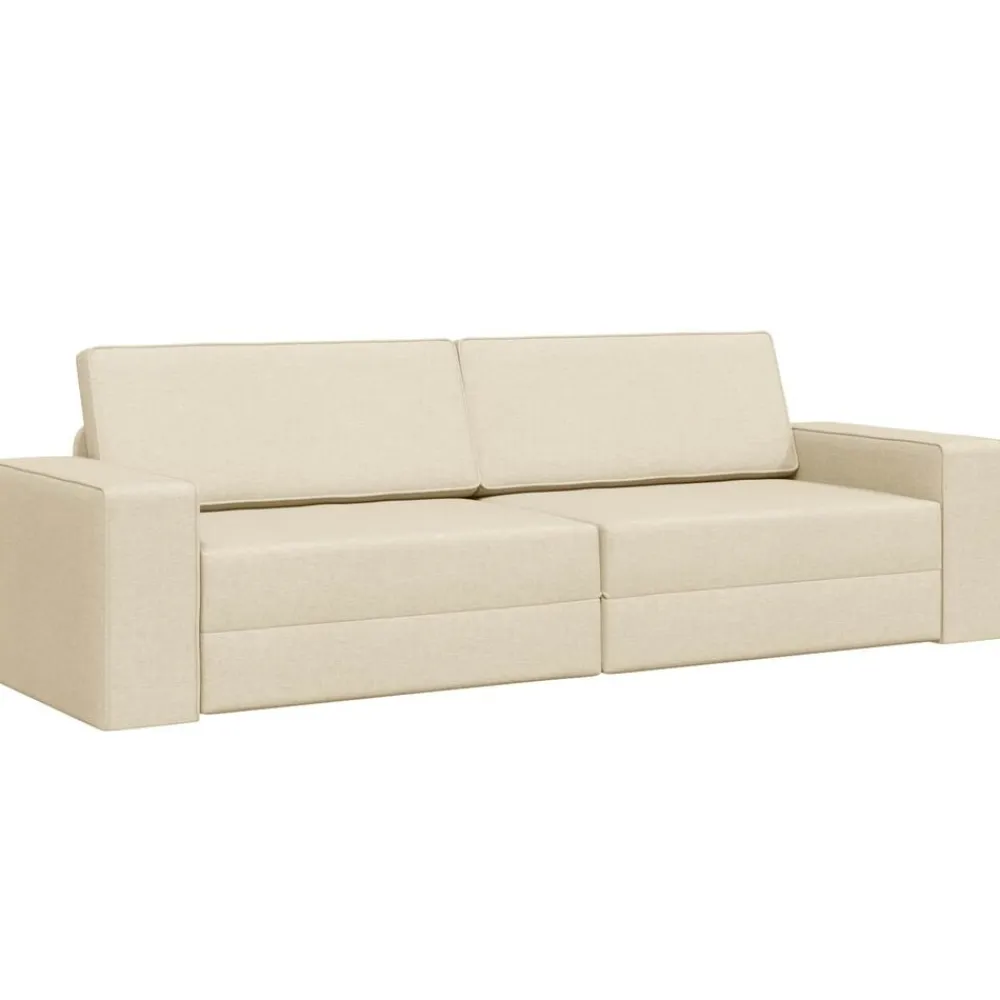 vidaXL Sofás-Sofá cama 245 x 78 x 77 cm tela
