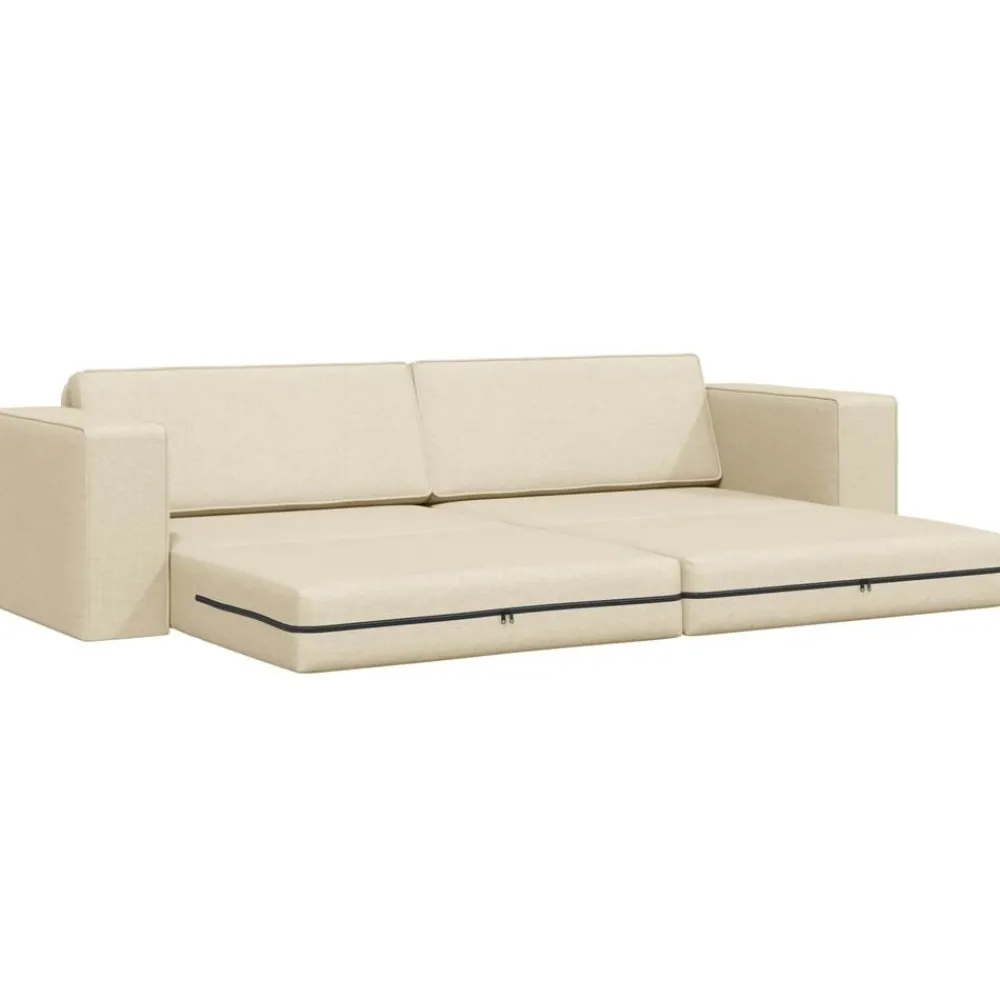 vidaXL Sofás-Sofá cama 245 x 78 x 77 cm tela