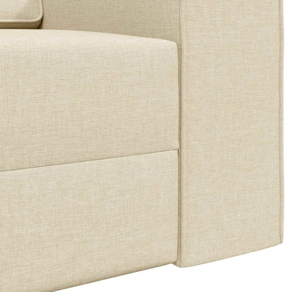 vidaXL Sofás-Sofá cama 245 x 78 x 77 cm tela