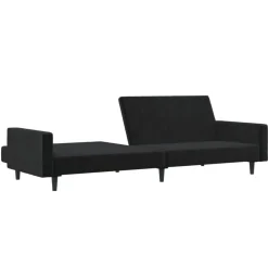 vidaXL Sofás-Sofá cama de 2 plazas terciopelo