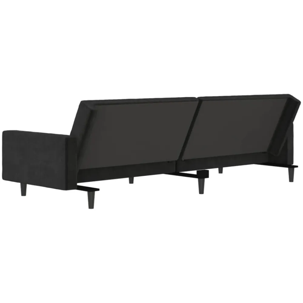 vidaXL Sofás-Sofá cama de 2 plazas terciopelo