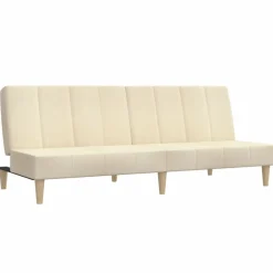 vidaXL Sofá cama de 2 plazas tela color Crema Best