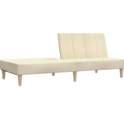 vidaXL Sofá cama de 2 plazas tela color Crema Best