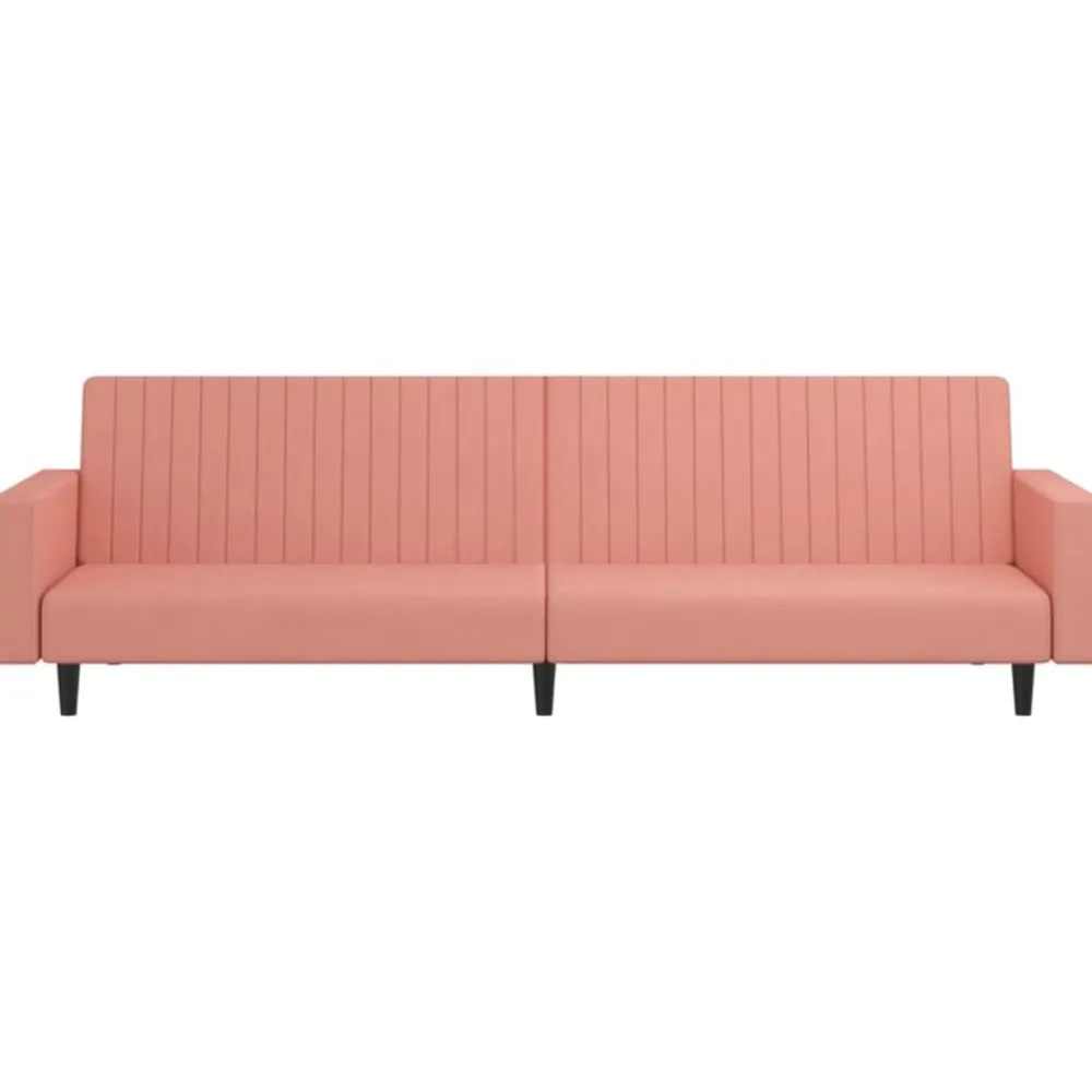 vidaXL Sofás-Sofá cama de 2 plazas terciopelo