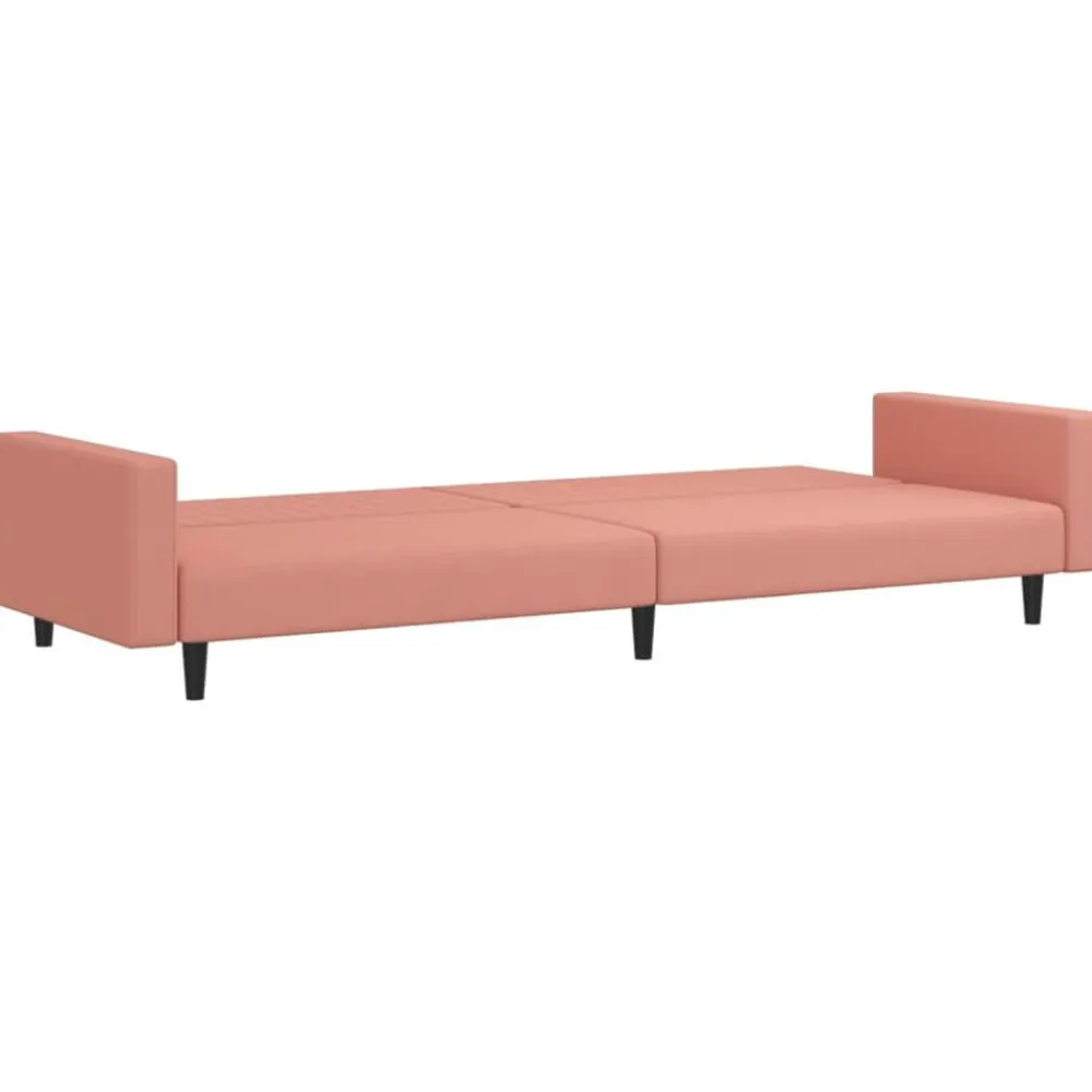vidaXL Sofás-Sofá cama de 2 plazas terciopelo