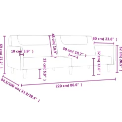 vidaXL Sofá cama de 2 plazas tela Gris oscuro Online