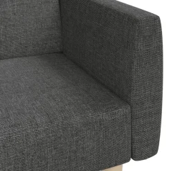 vidaXL Sofá cama de 2 plazas tela Gris oscuro Online
