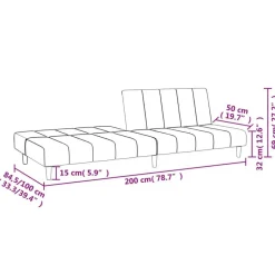 vidaXL Sofá cama de 2 plazas tela Gris oscuro Clearance