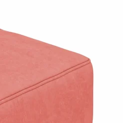 vidaXL Sofá cama de 2 plazas con dos almohadas terciopelo Rosa Clearance