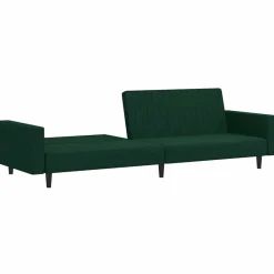 vidaXL Sofás-Sofá cama de 2 plazas terciopelo