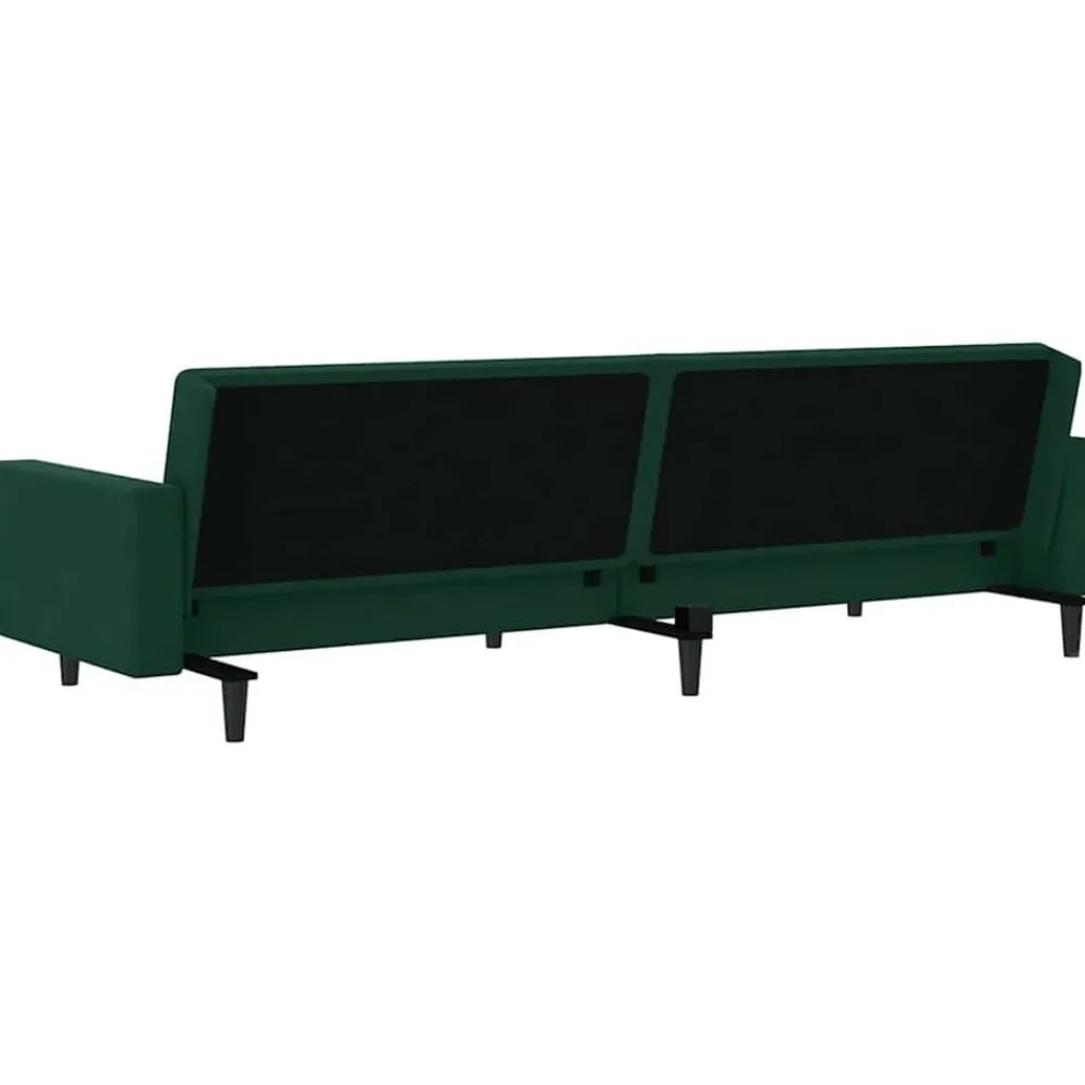 vidaXL Sofás-Sofá cama de 2 plazas terciopelo