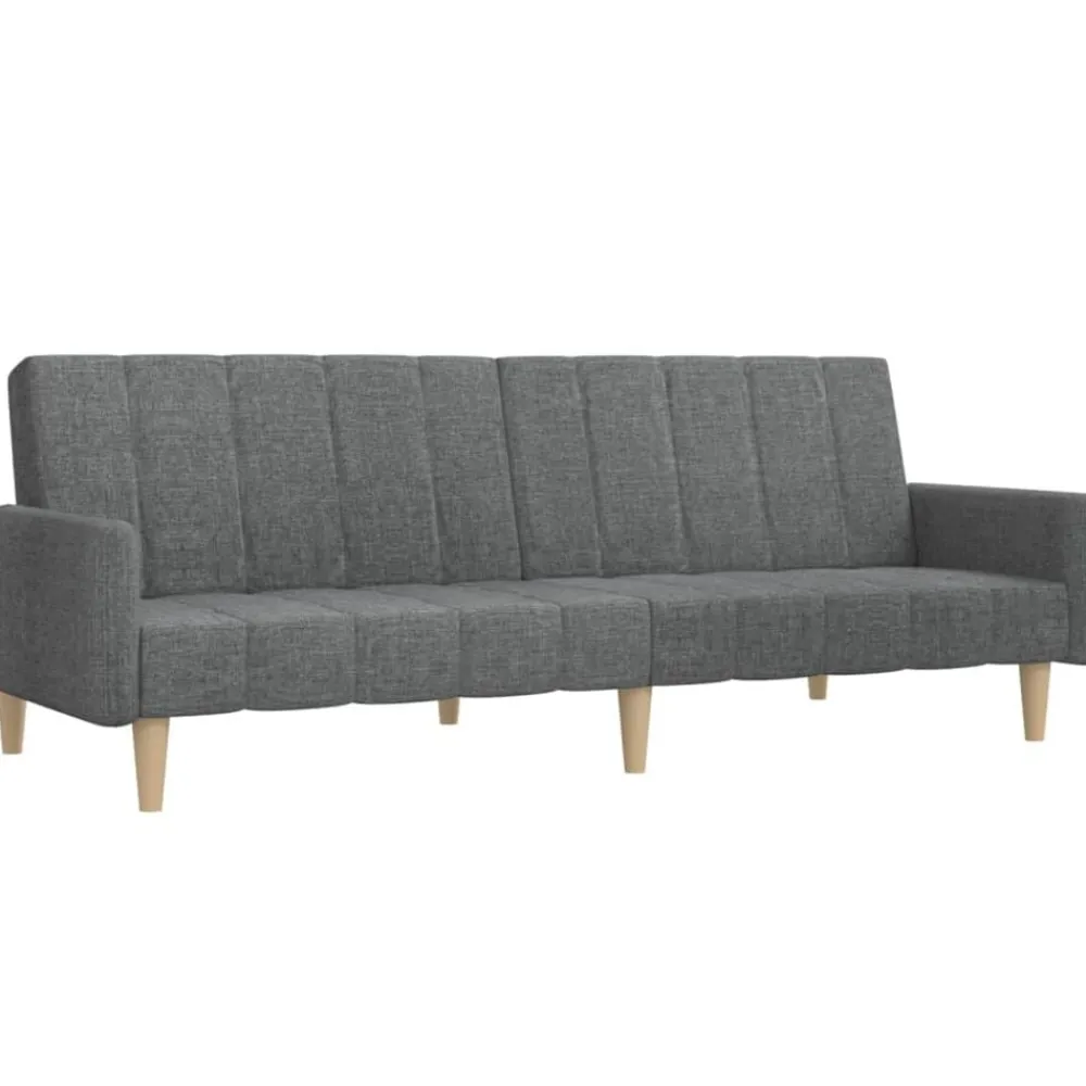 vidaXL Sofá cama de 2 plazas tela Gris claro Hot