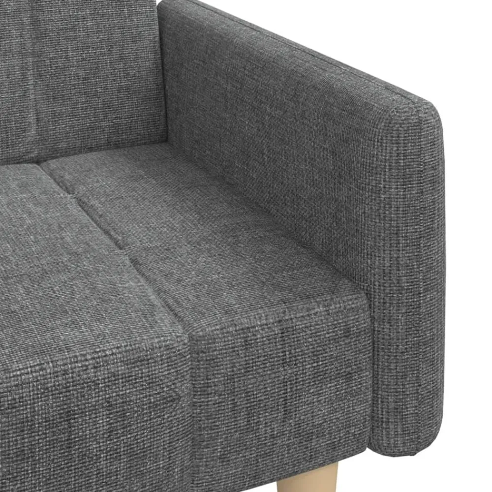 vidaXL Sofá cama de 2 plazas tela Gris claro Hot