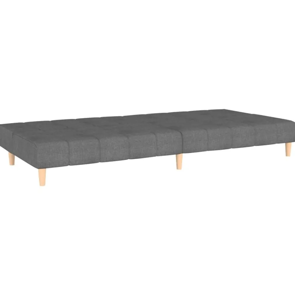 vidaXL Sofá cama de 2 plazas tela Gris claro Sale