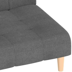 vidaXL Sofá cama de 2 plazas tela Gris claro Sale