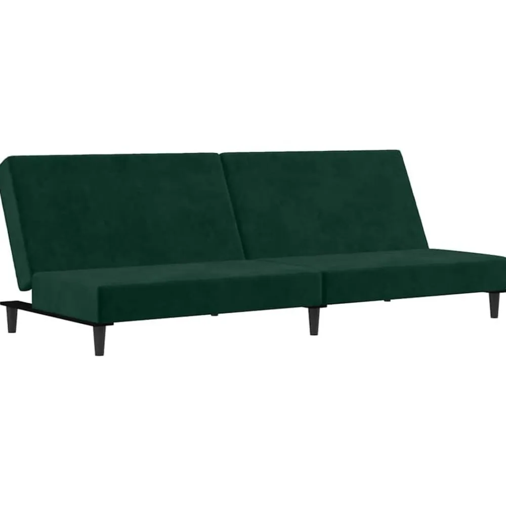 vidaXL Sofás-Sofá cama de 2 plazas terciopelo