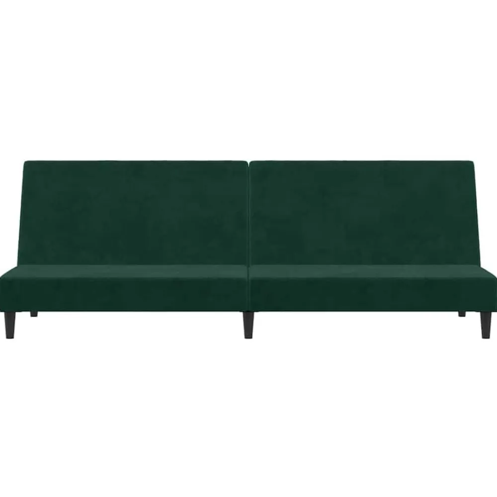 vidaXL Sofás-Sofá cama de 2 plazas terciopelo