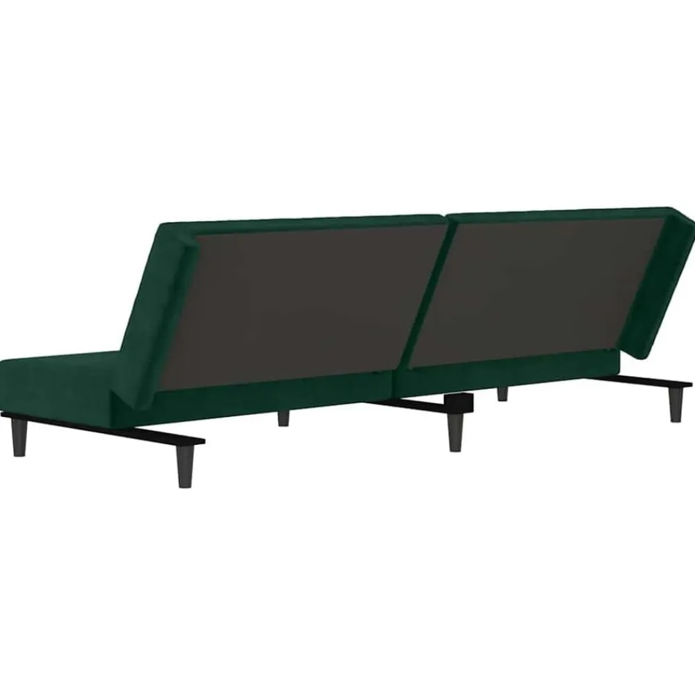 vidaXL Sofás-Sofá cama de 2 plazas terciopelo