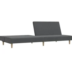 vidaXL Sofá cama de 2 plazas tela Gris claro Outlet