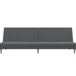 vidaXL Sofá cama de 2 plazas tela Gris claro Outlet