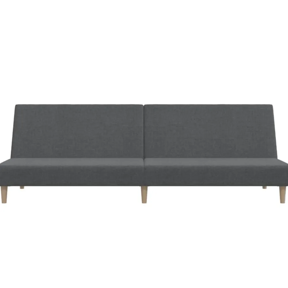 vidaXL Sofá cama de 2 plazas tela Gris claro Outlet