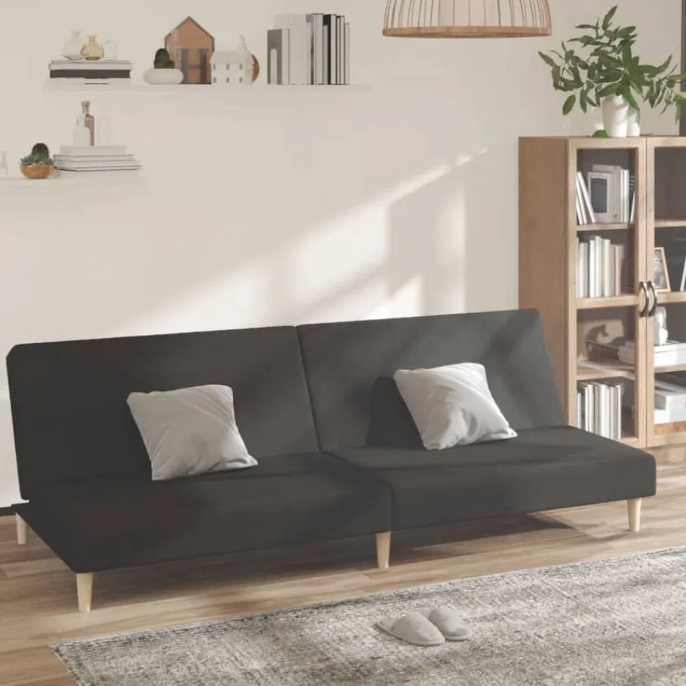 vidaXL Sofás-Sofá cama de 2 plazas tela