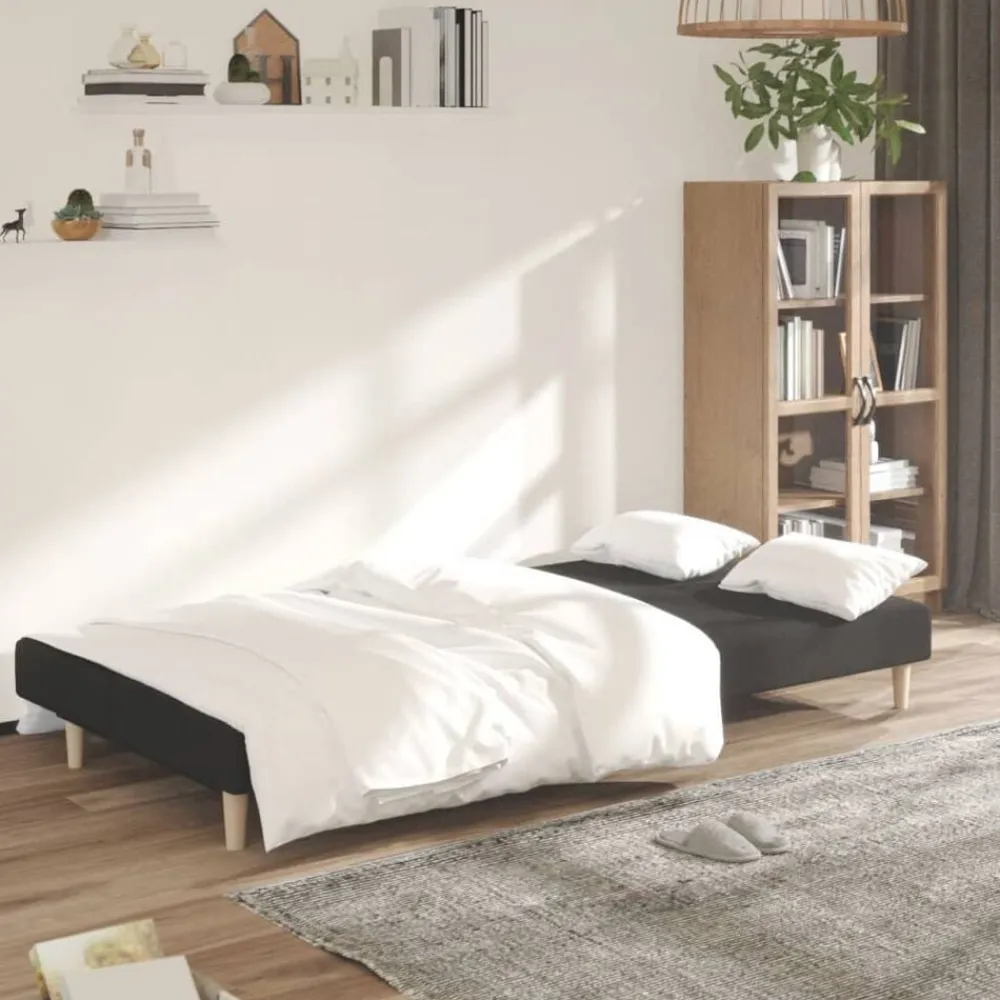 vidaXL Sofás-Sofá cama de 2 plazas tela
