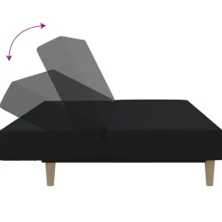 vidaXL Sofás-Sofá cama de 2 plazas tela
