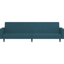 vidaXL Sofá cama de 2 plazas terciopelo Azul Online