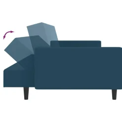 vidaXL Sofá cama de 2 plazas terciopelo Azul Online