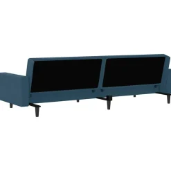 vidaXL Sofá cama de 2 plazas terciopelo Azul Online