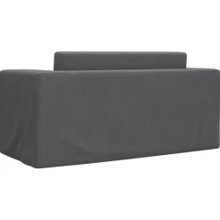 vidaXL Sofá cama de niños 2 plazas felpa suave gris Antracita Hot