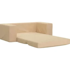 Niños vidaXL Mobiliario Para Bebés Y Niños Pequeños-Sofá cama de niños 2 plazas felpa suave