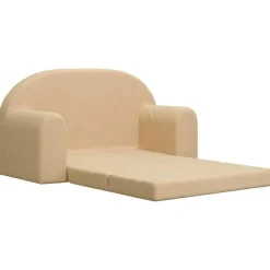 Niños vidaXL Mobiliario Para Bebés Y Niños Pequeños-Sofá cama de niños 2 plazas felpa suave