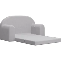 Niños vidaXL Mobiliario Para Bebés Y Niños Pequeños-Sofá cama de niños 2 plazas felpa suave