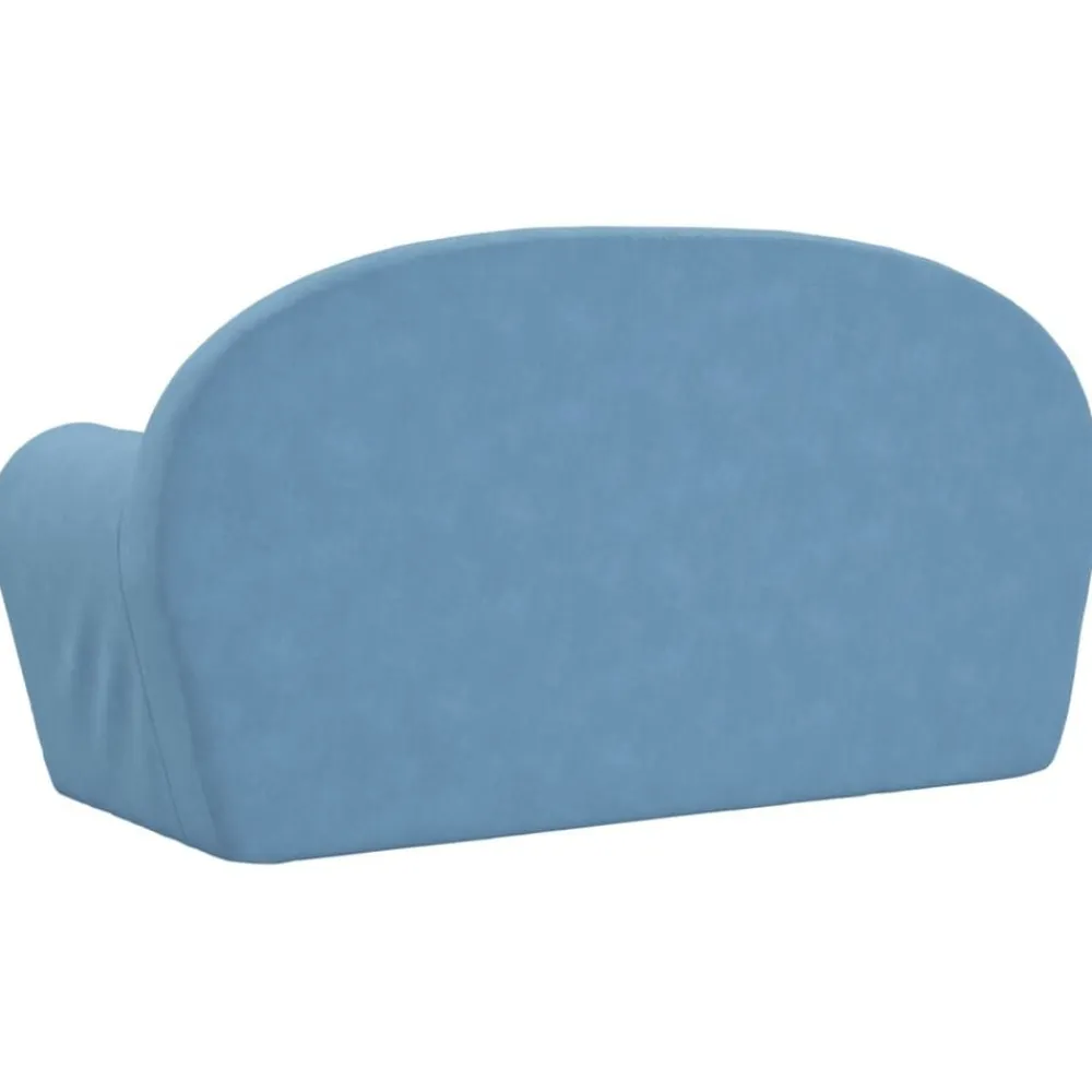 Niños vidaXL Mobiliario Para Bebés Y Niños Pequeños-Sofá cama de niños 2 plazas felpa suave