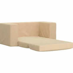 Niños vidaXL Mobiliario Para Bebés Y Niños Pequeños-Sofá cama de niños 2 plazas felpa suave