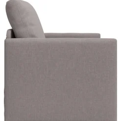 vidaXL Sofás-Sofá cama de suelo 2 en 1 tela gris Taupe 112x174x55 cm